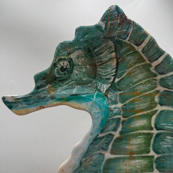 Pier 1 Large Melamine Seahorse Shaped Tray Server Chip N Dip 19" x 8" Spikey pla - Picture 3 of 11